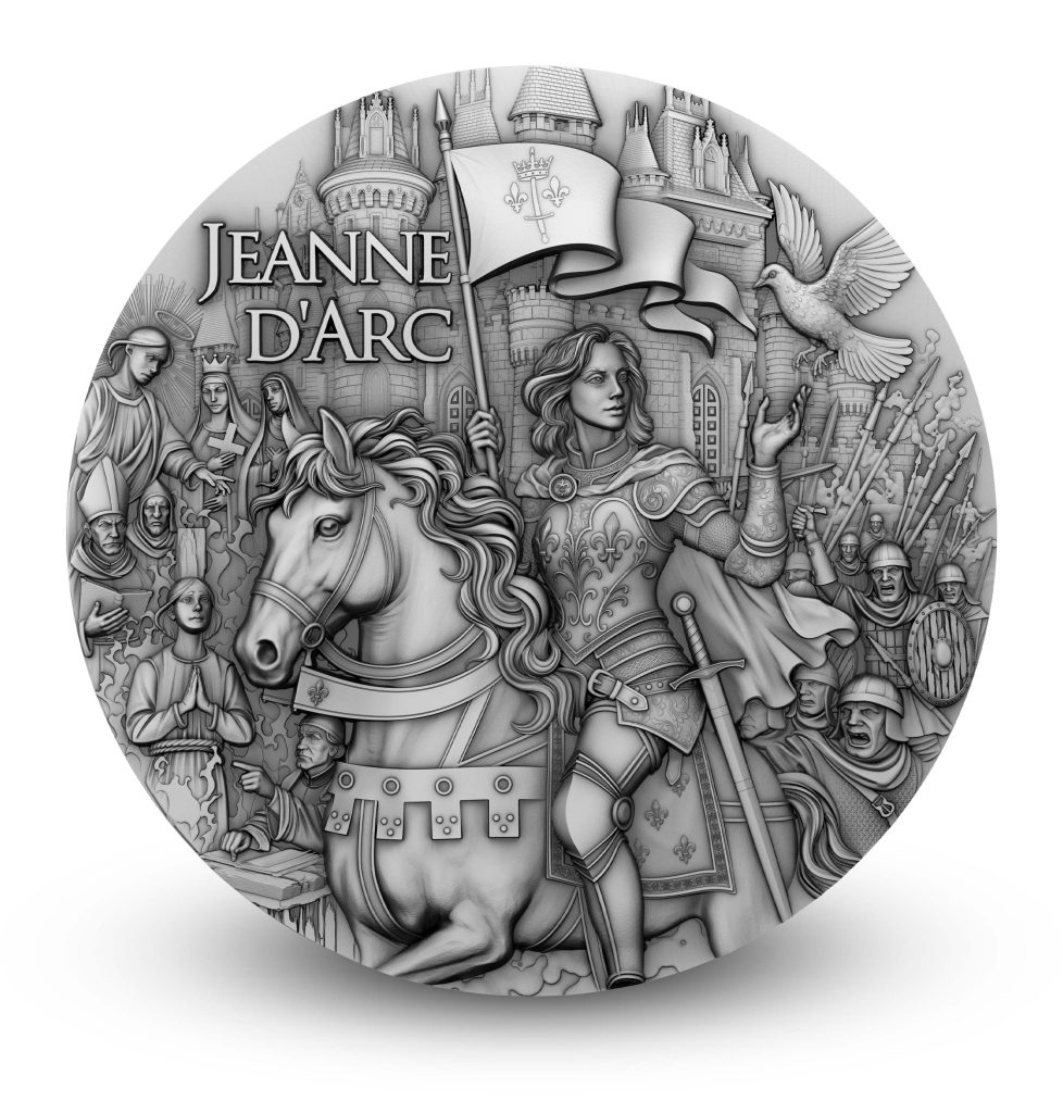 Srebrna moneta „Joanna d’Arc” o nominale 5 dolarów